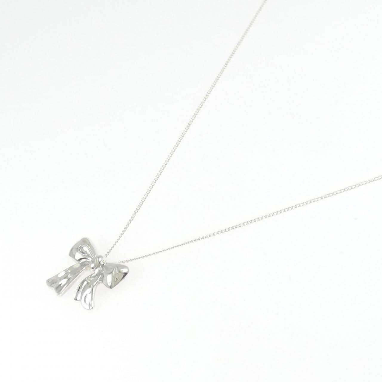 【ヴィンテージ】ティファニー ブルーボックスボウ ネックレス