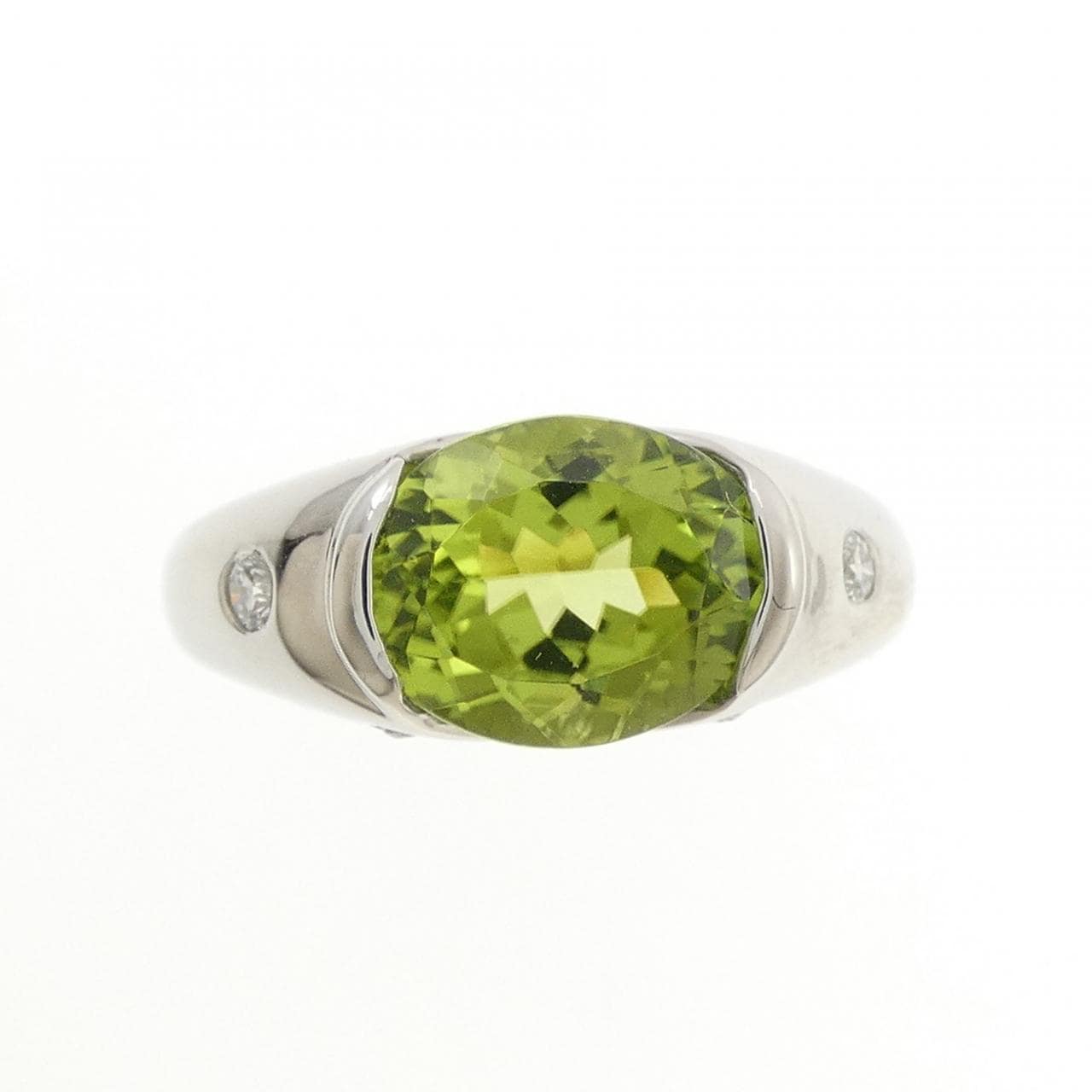 PT900 ペリドット リング 2.71CT