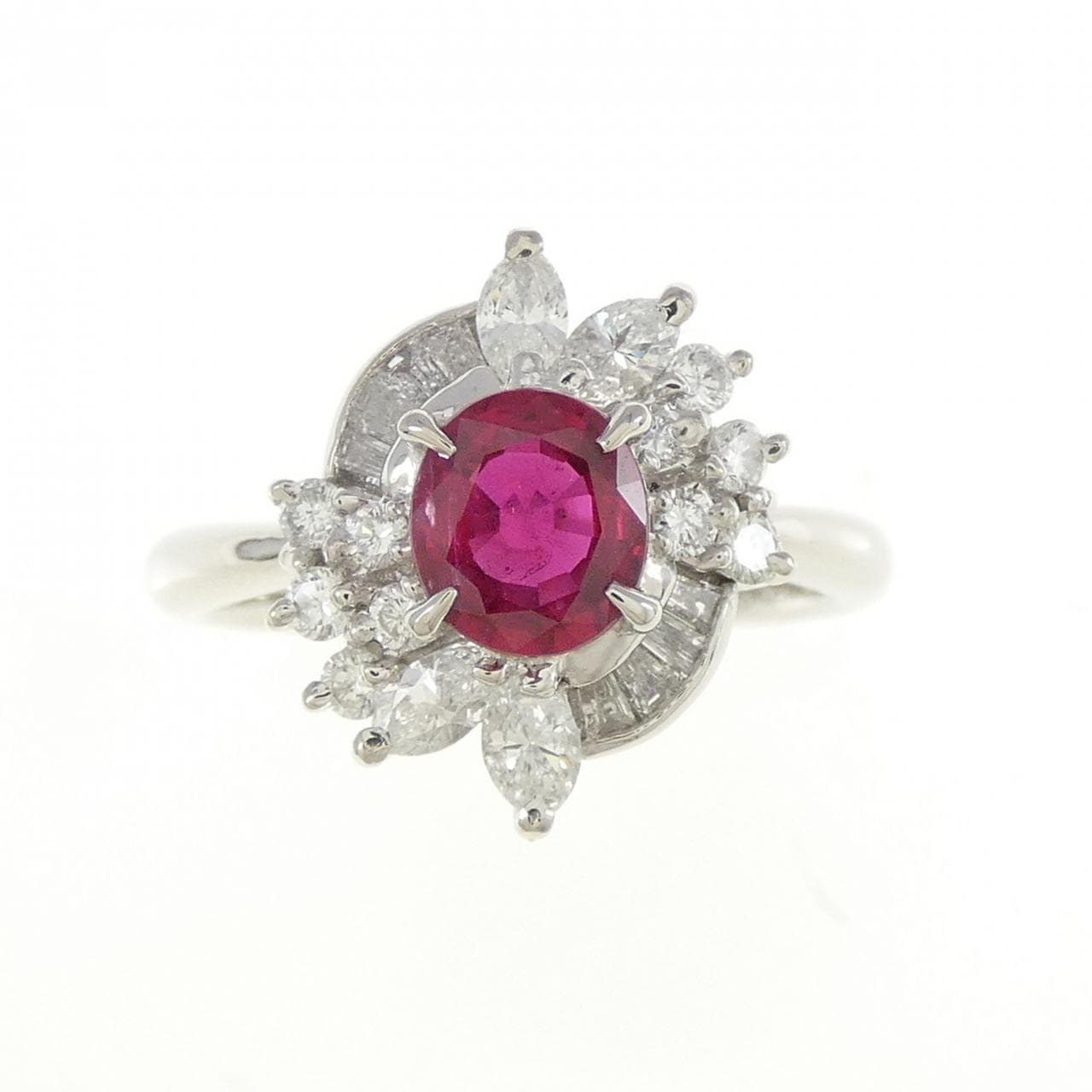 PT900 Ruby Ring 0.66CT