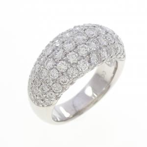 K18WG パヴェダイヤモンド リング 3.00CT