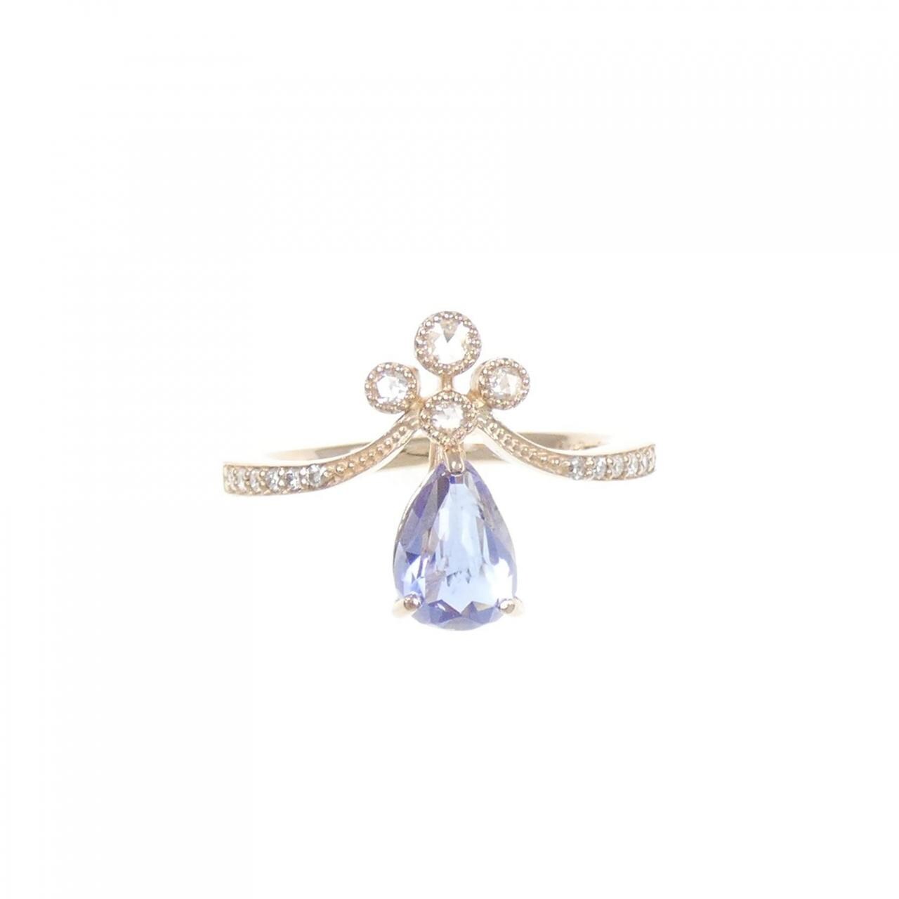 K18PG タンザナイト リング 0.93CT