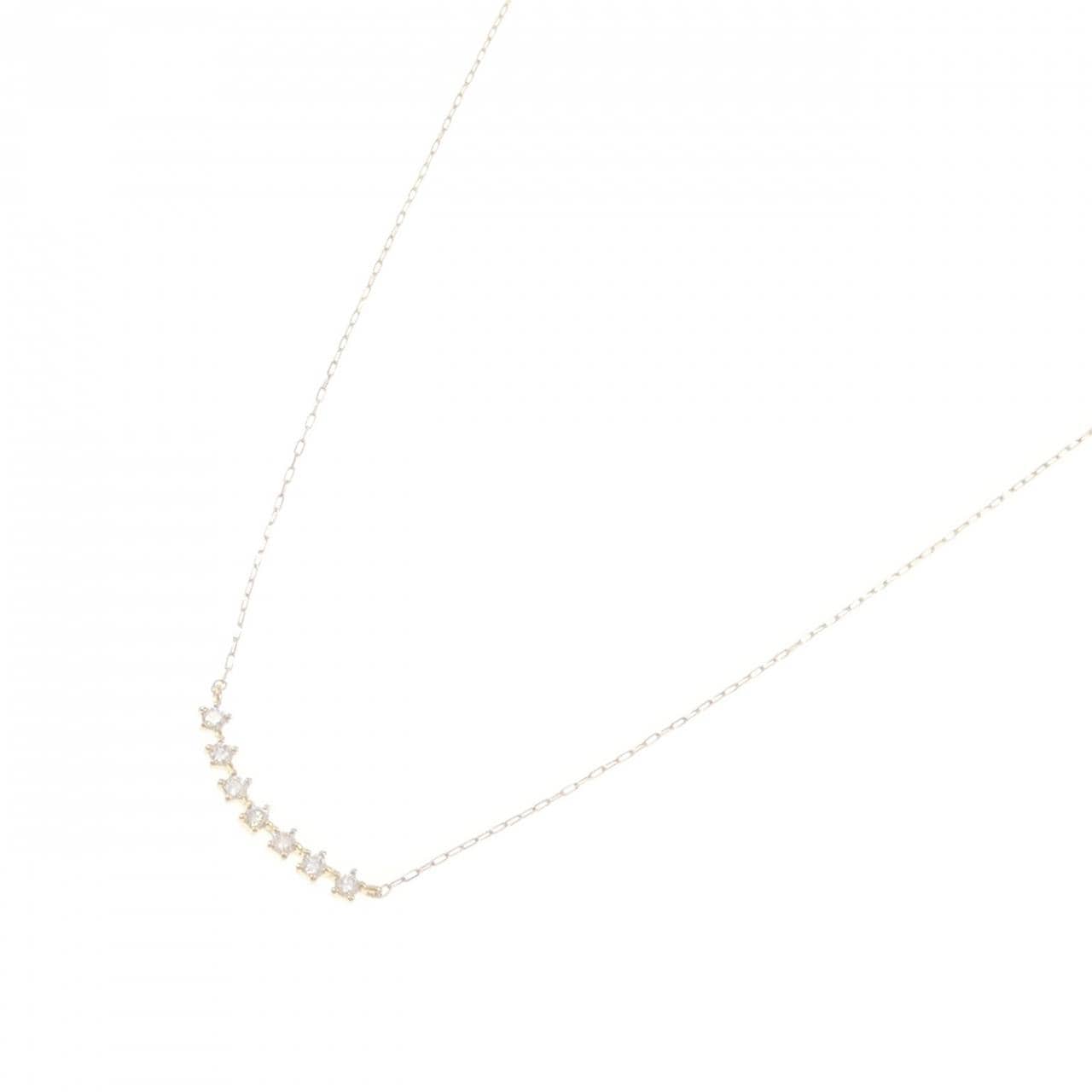 【新品】K18YG ダイヤモンド ネックレス 0.08CT