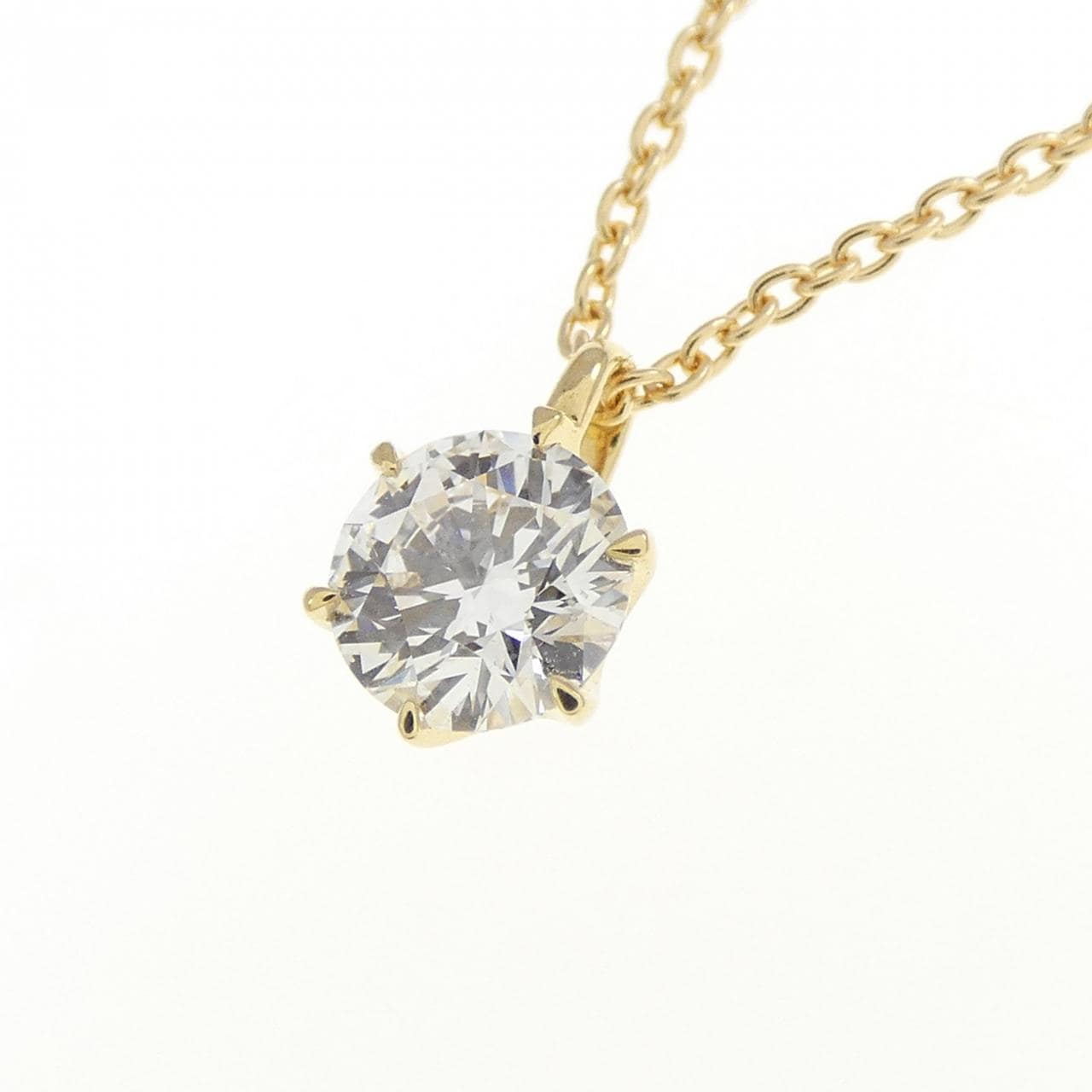 【リメイク】K18YG ダイヤモンド ネックレス 0.344CT D SI1 EXT