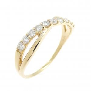 【リメイク】K18YG ダイヤモンド リング 0.30CT