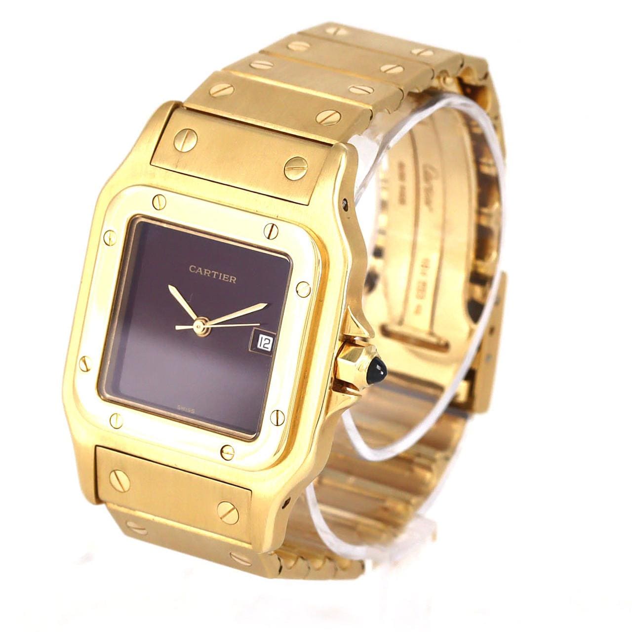 【ノーメンテナンス還元価格】カルティエ サントスLM YG YG 自動巻