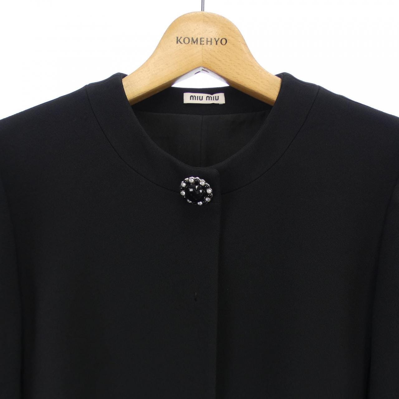 MIU MIU Miu collarless jacket