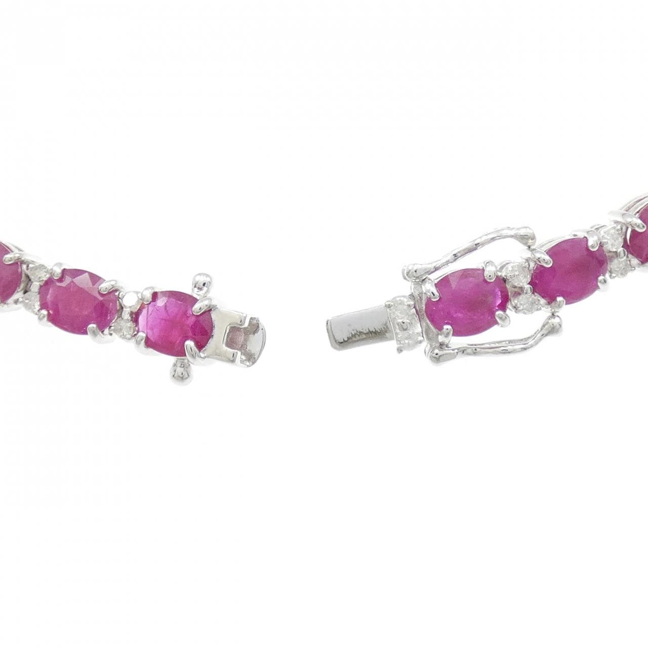 K14WG ルビー ブレスレット 10.28CT