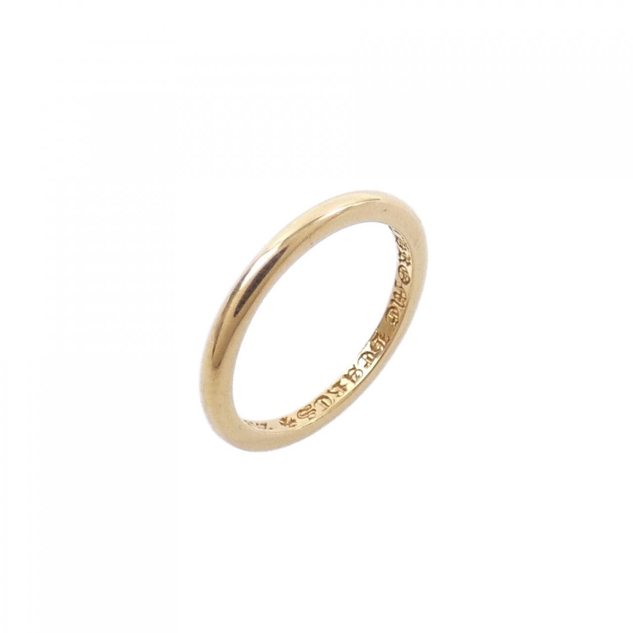 クロムハーツ CHROME HEARTS WDDNG BND RND BBLGM 207155015GLD RING