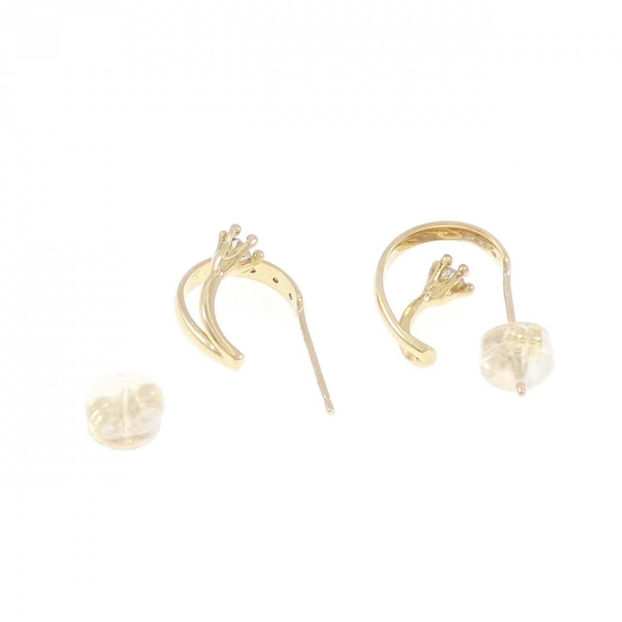 K18YG ダイヤモンド ピアス 0.19CT