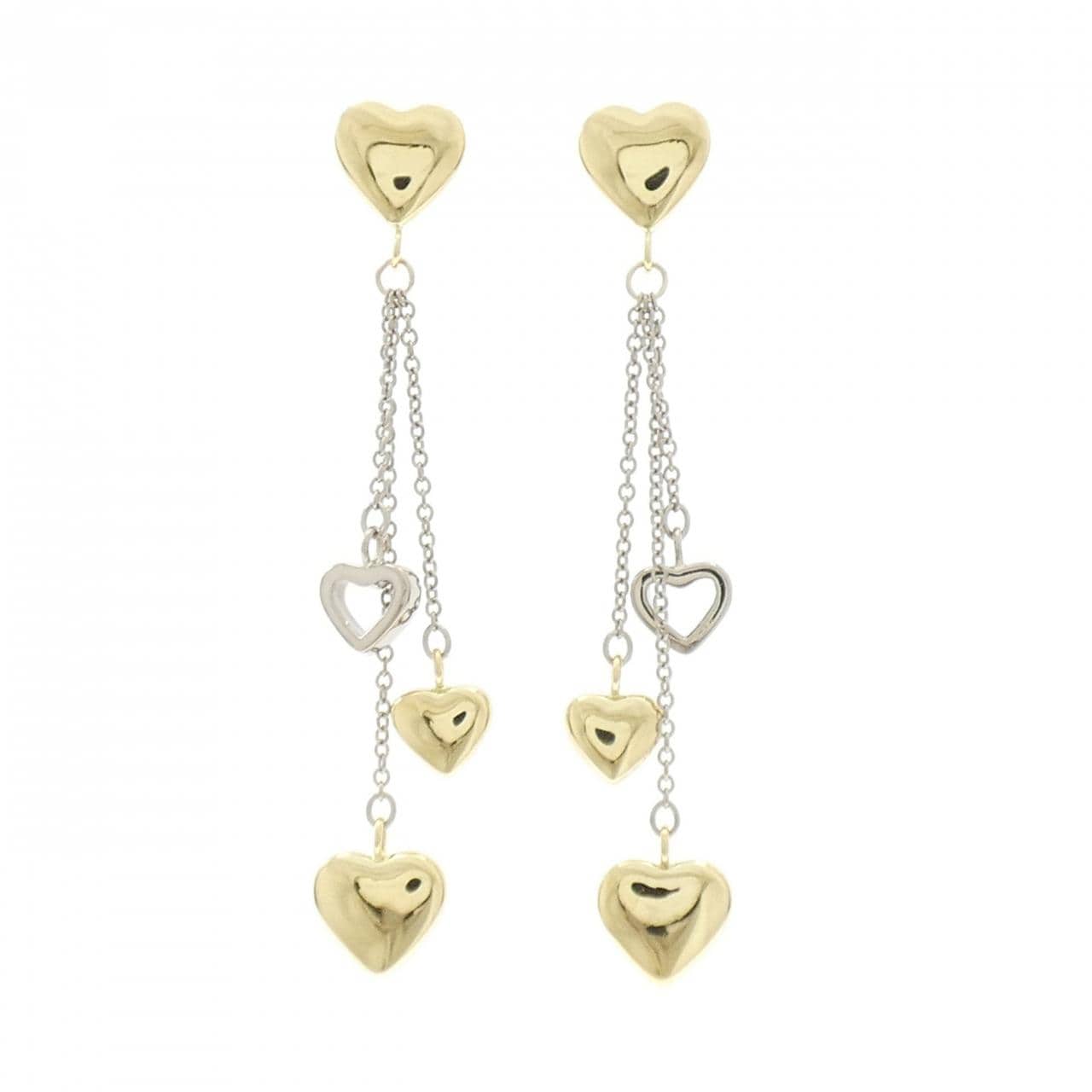 ティファニー マルチハートドロップ ピアス