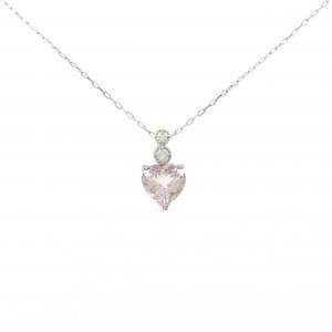 PT ハート モルガナイト ネックレス 1.28CT