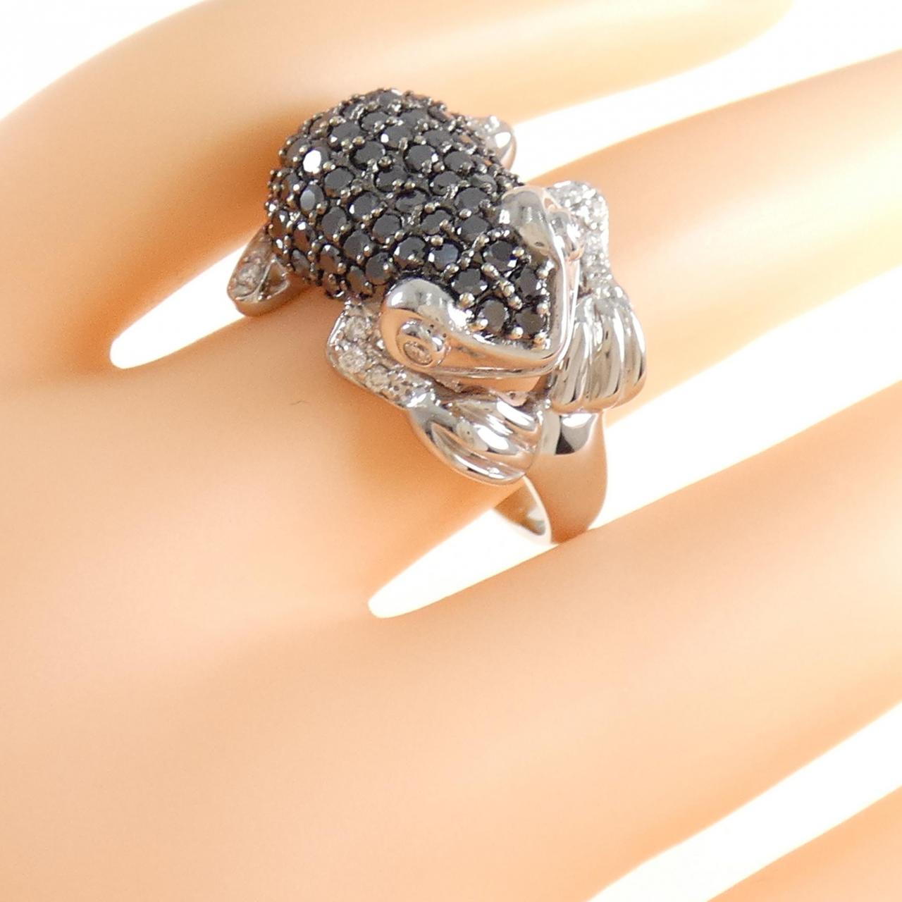 K18WG/K18BG フロッグ ダイヤモンド リング 1.50CT