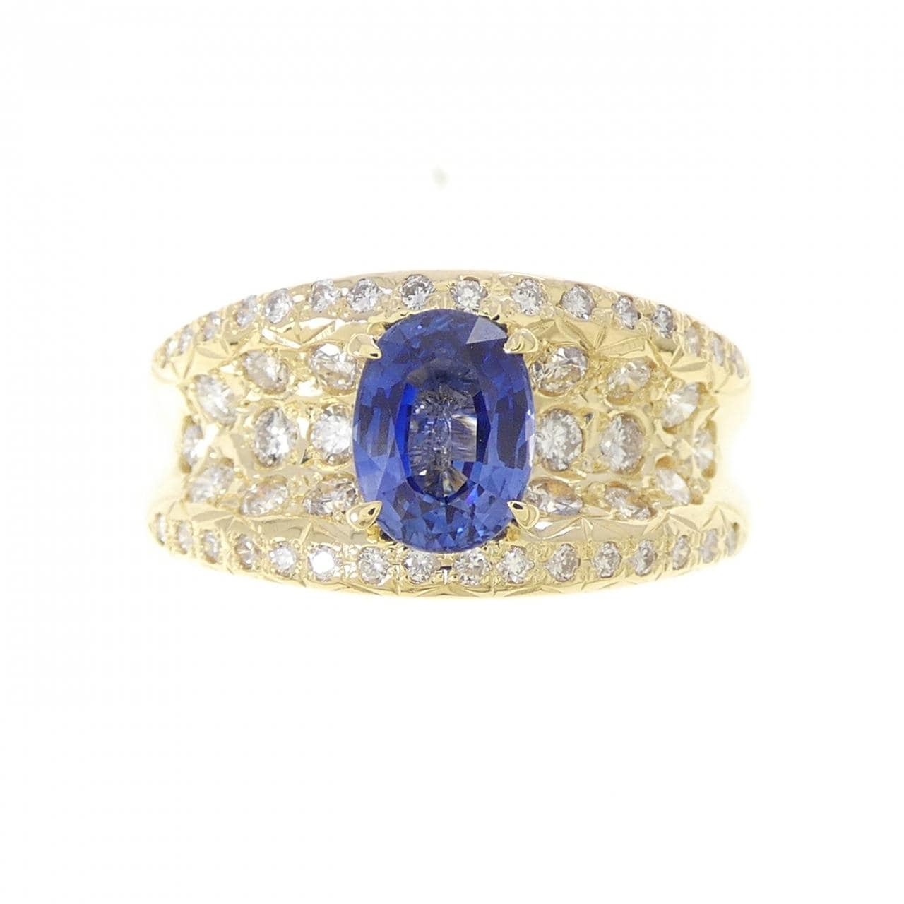 K18YG サファイヤ リング 0.99CT