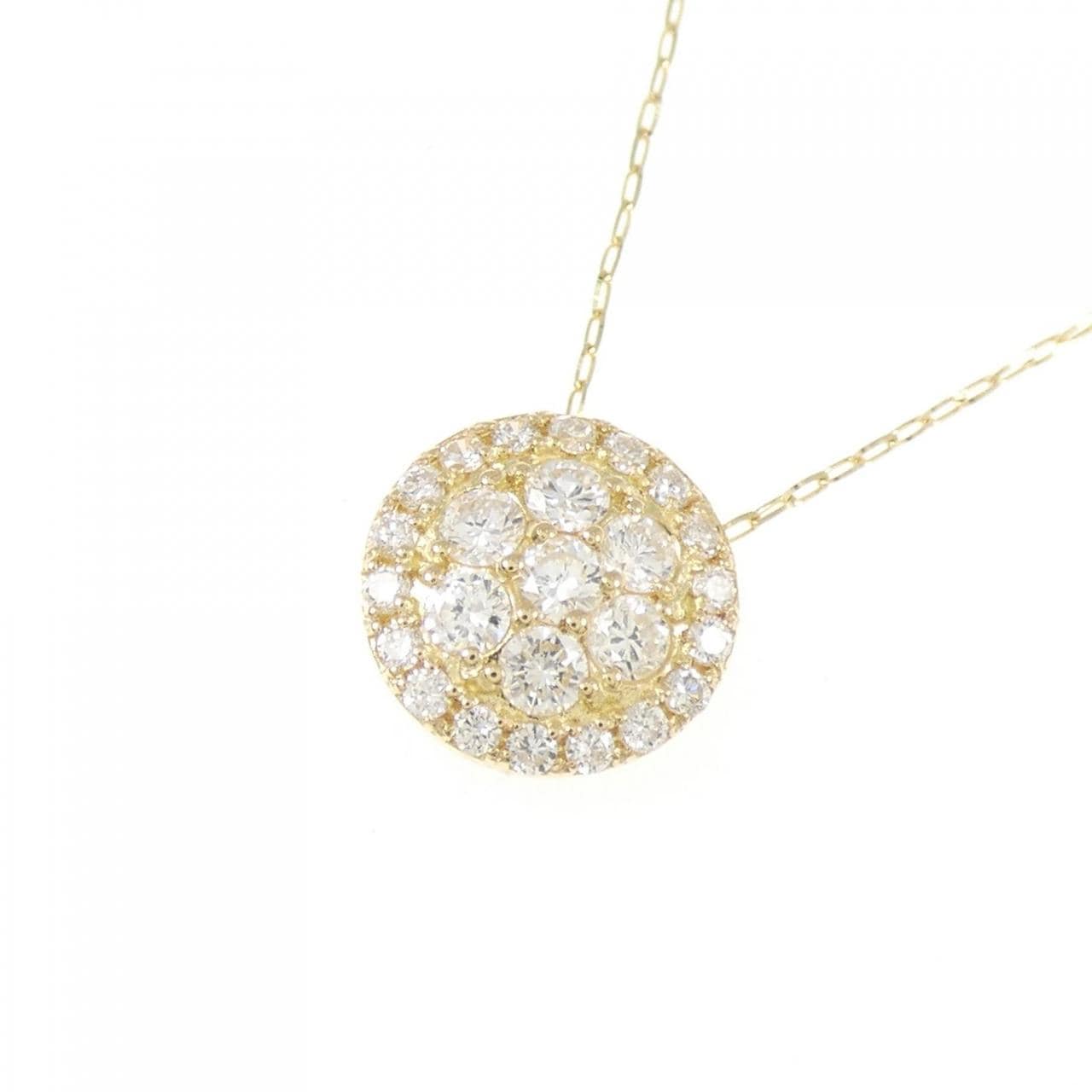 【リメイク】K18YG ダイヤモンド ネックレス 0.30CT