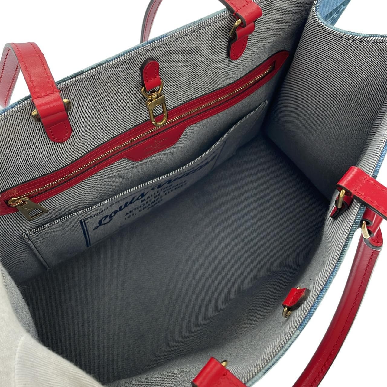 ルイヴィトン デニム モノグラム オンザゴー GM M44992 バッグ