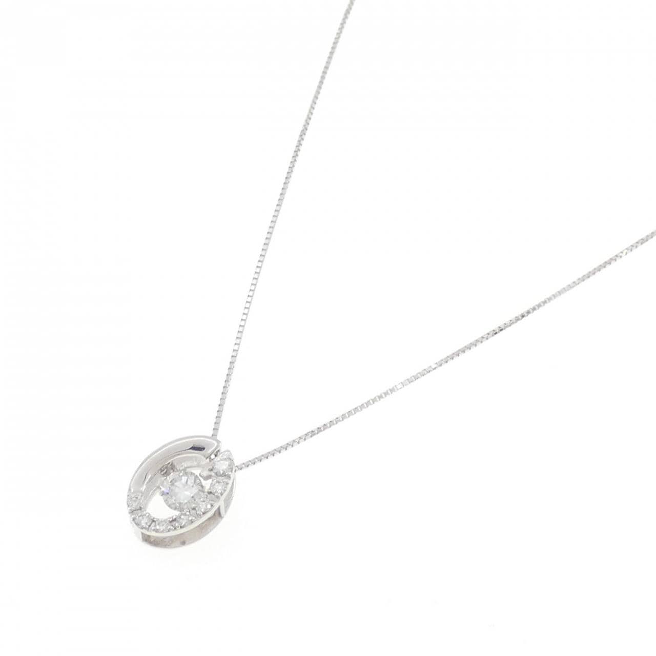 K18WG ダイヤモンド ネックレス 0.483CT