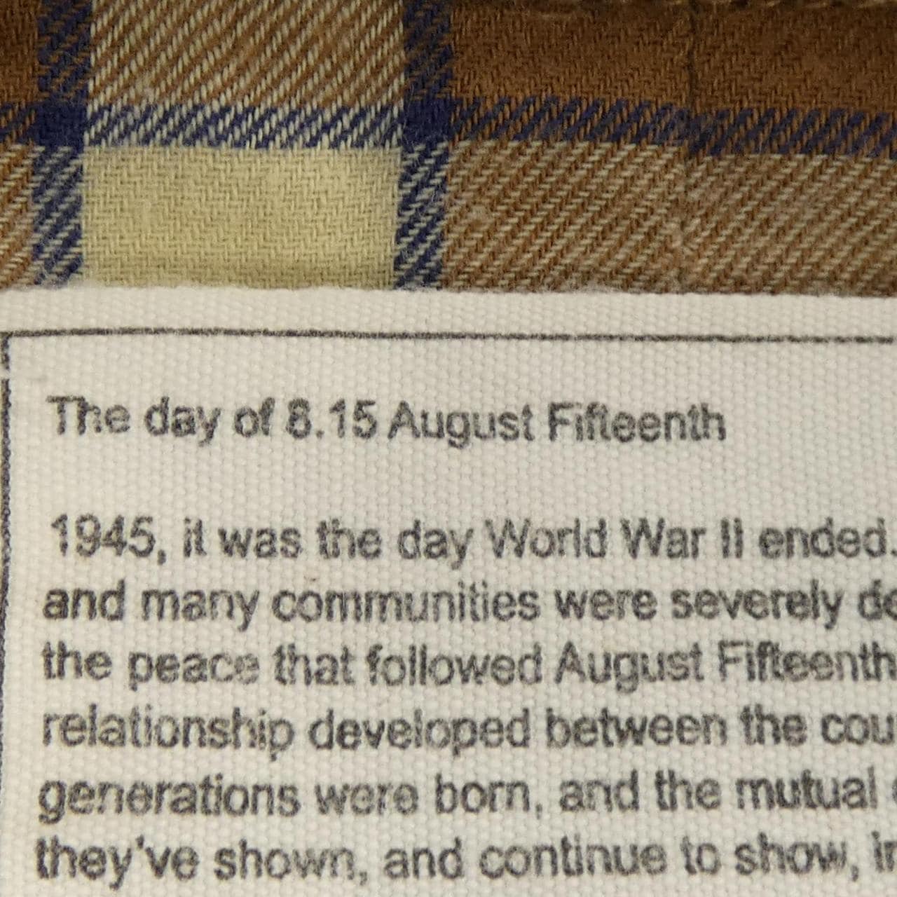 August Fifteenth 8.15AUGUST FIFTEENTH Shirt