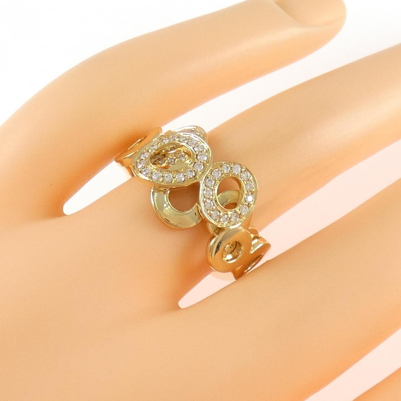 750YG ダイヤモンド リング 0.35CT