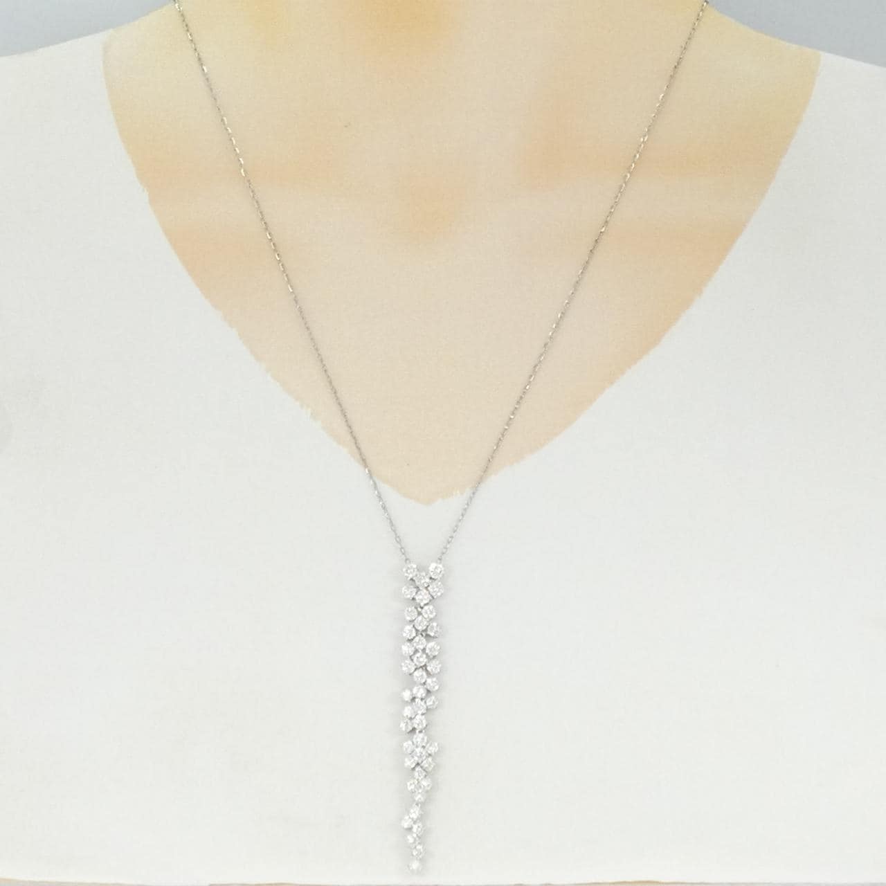 PT900/PT850 ダイヤモンド ネックレス 3.00CT