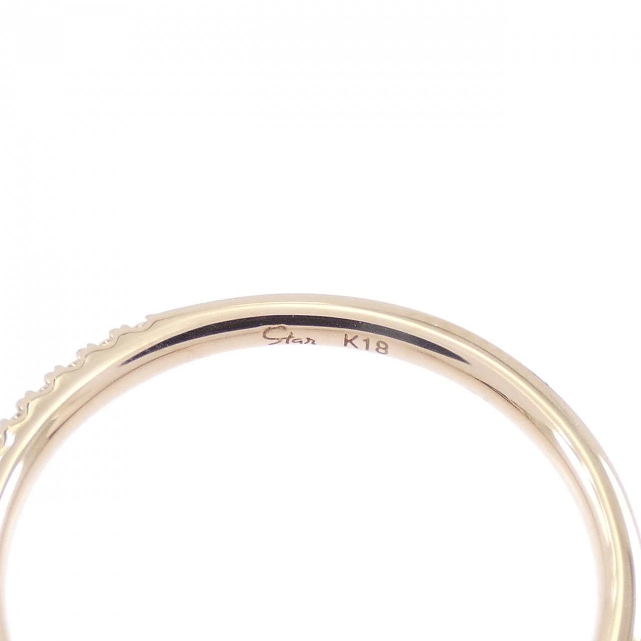 スタージュエリー マイクロセッティング ハーフエタニティ リング 0.07CT