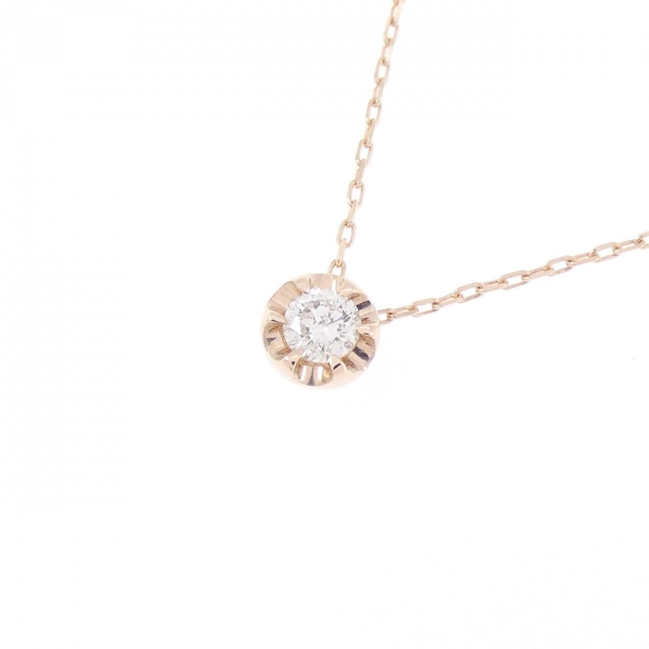 K10PG ダイヤモンド ネックレス 0.06CT