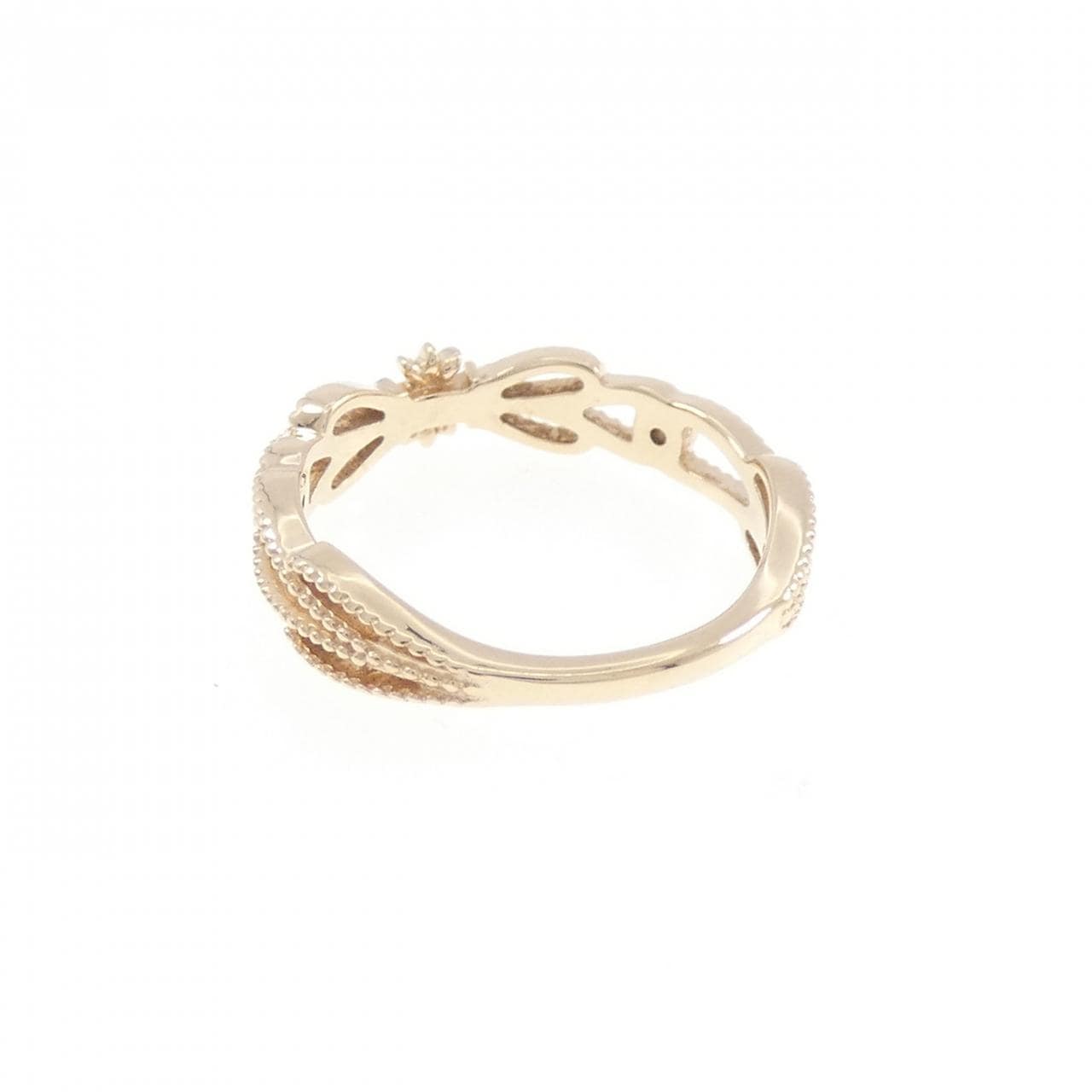 アガット ダイヤモンド ピンキー リング 0.013CT