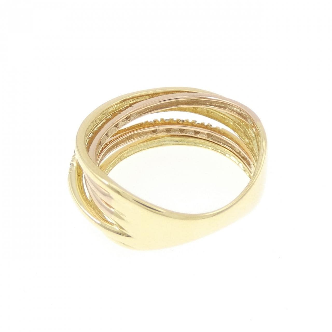 K18YG/K18PG ダイヤモンド リング 0.25CT