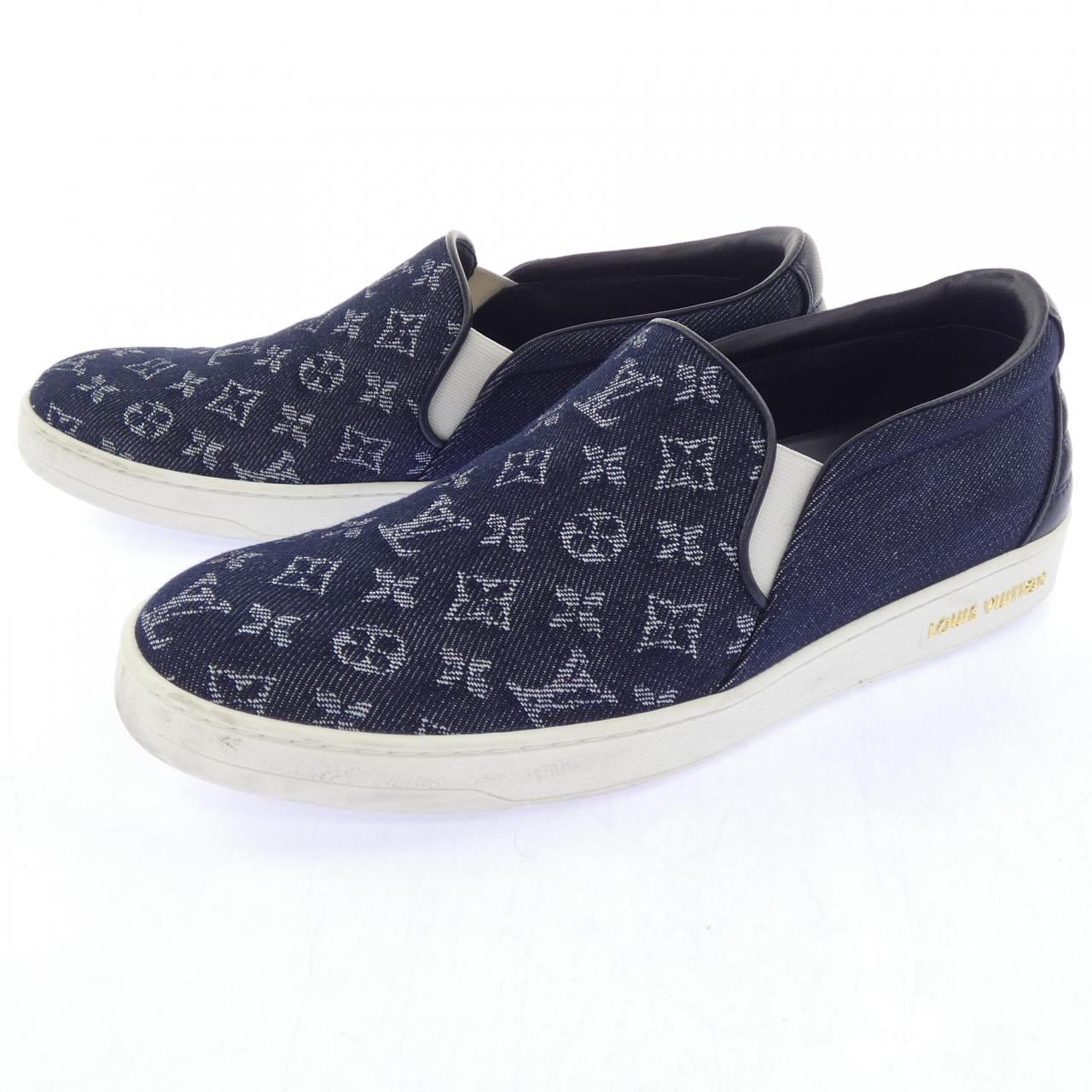 ルイヴィトン LOUIS VUITTON モノグラムデニム スリッポン スニーカー