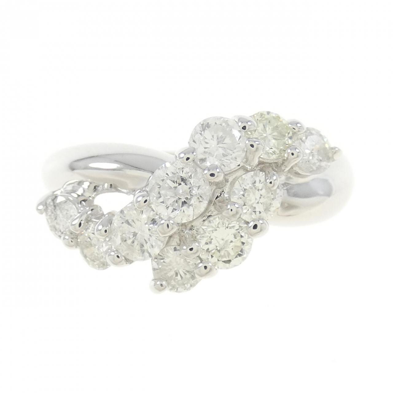 K18WG ダイヤモンド リング 1.00CT