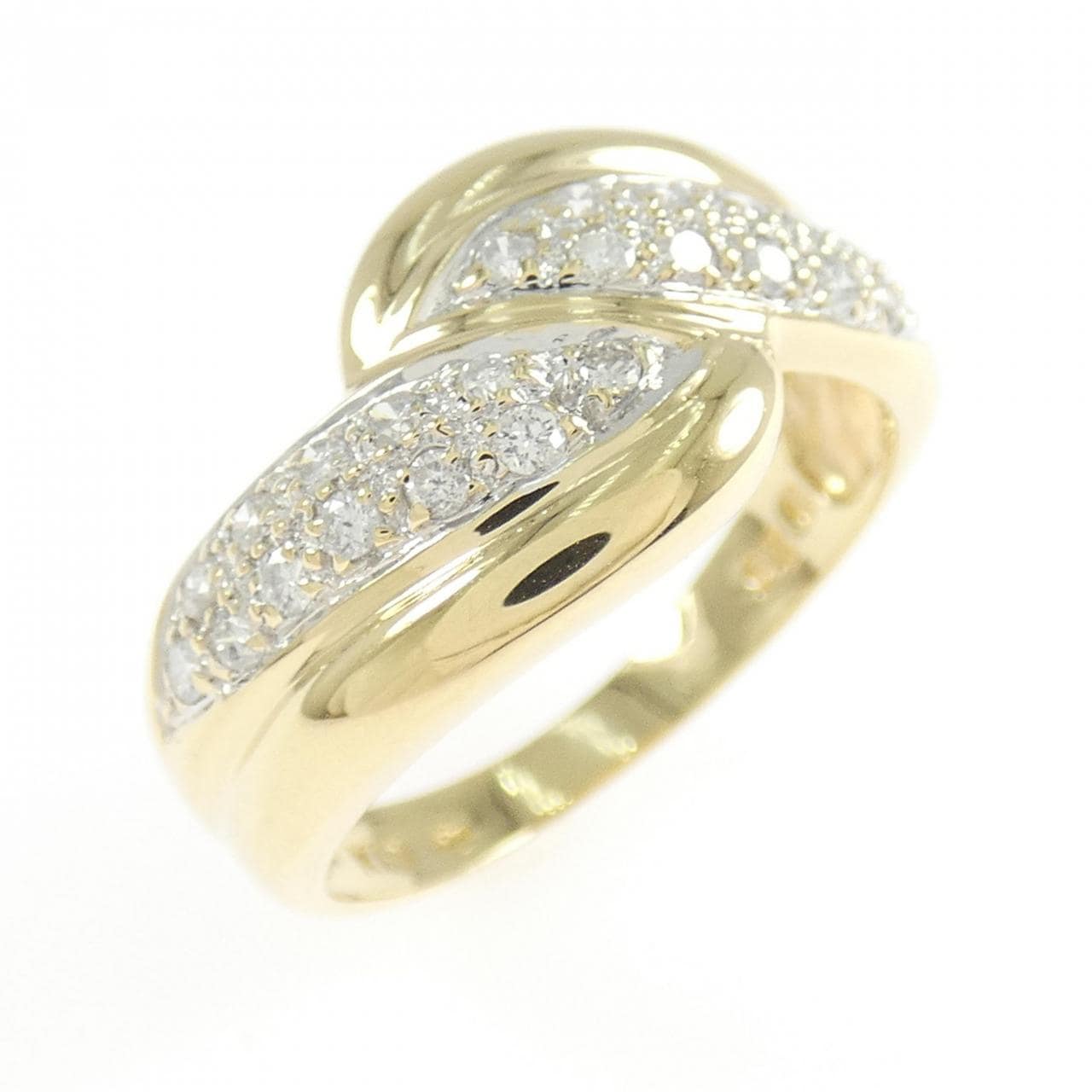 K18YG/K18WG ダイヤモンド リング 0.25CT