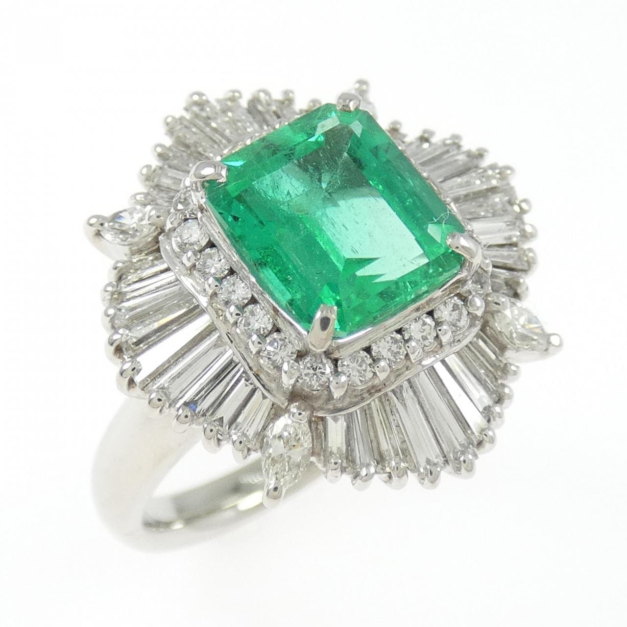 PT900 エメラルド リング 1.91CT コロンビア産
