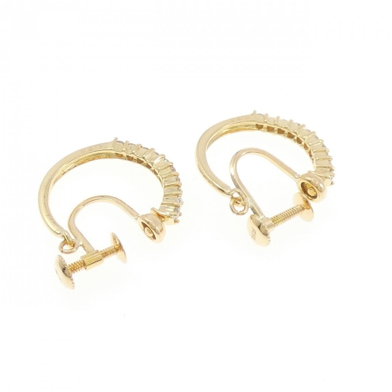 K18YG ダイヤモンド イヤリング 0.40CT