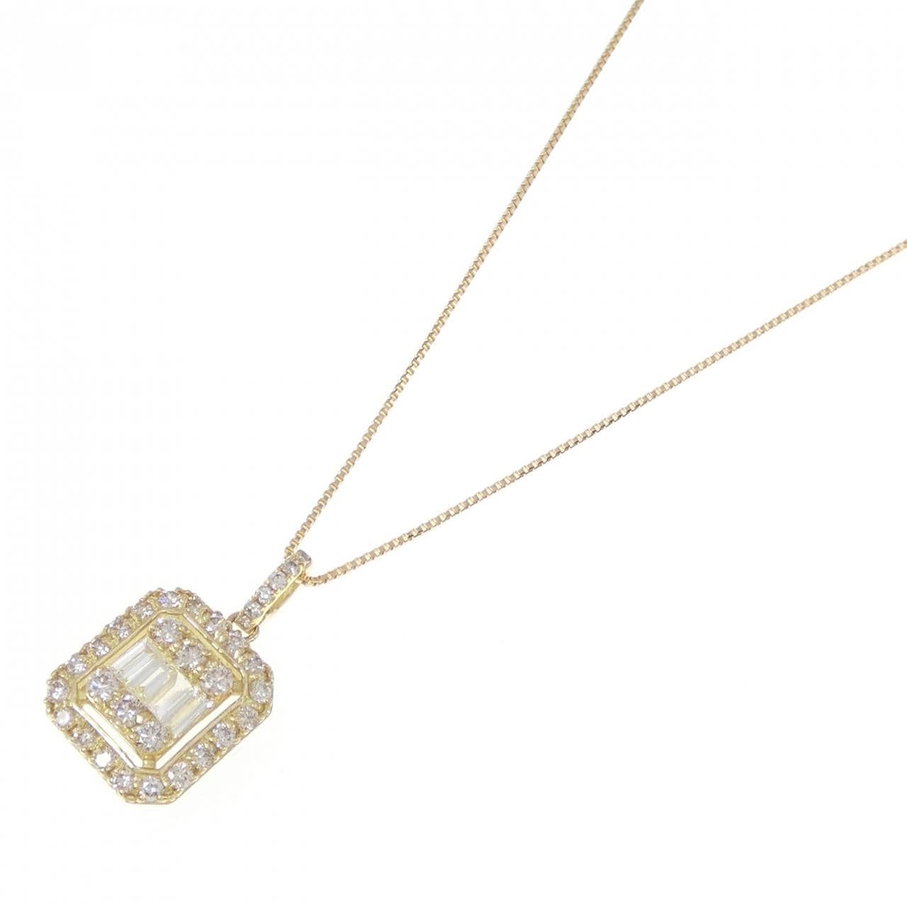 【新品】K18YG ダイヤモンド ネックレス 0.45CT