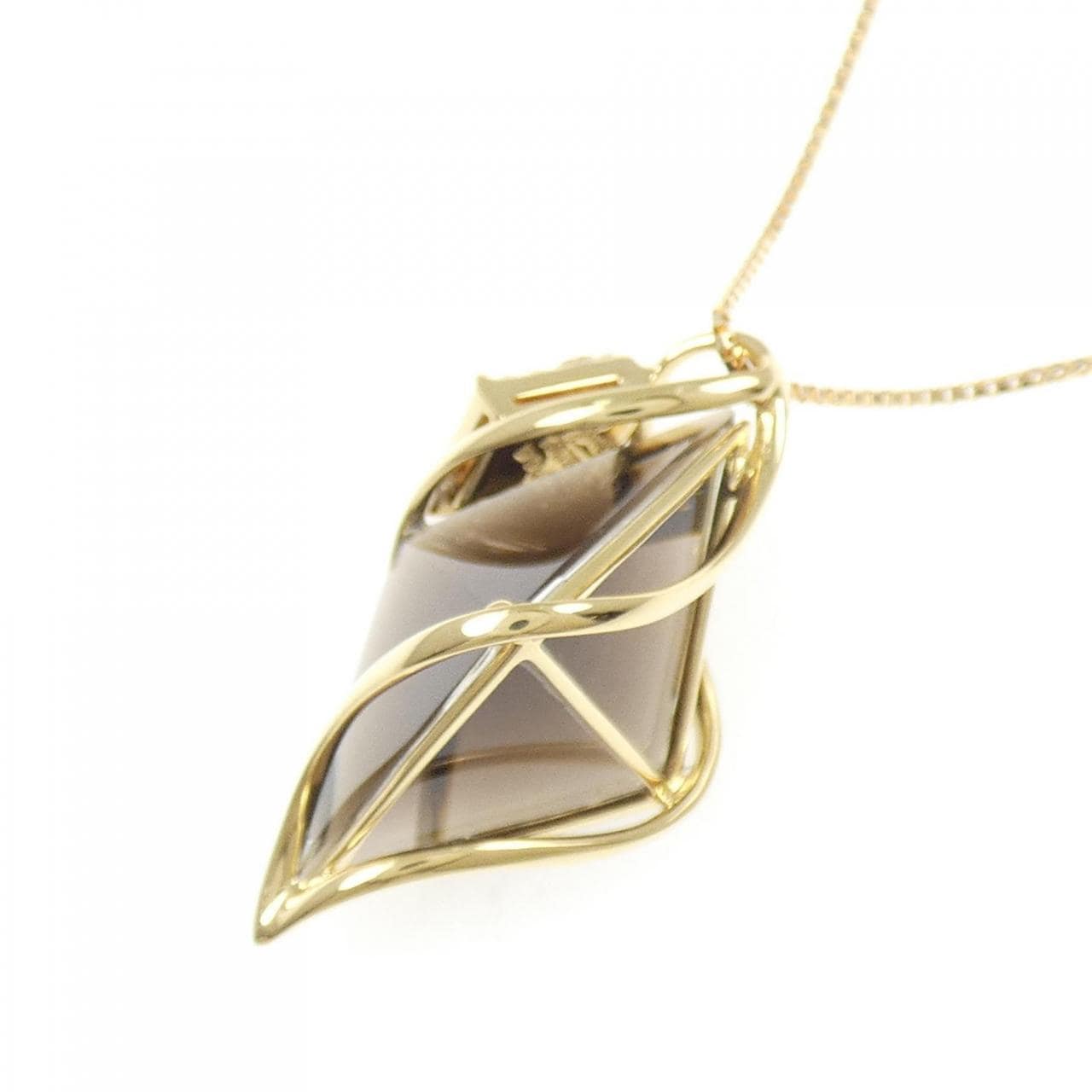 ジュネ スモーキークオーツ ネックレス