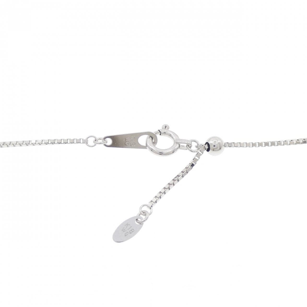 K18WG ムーンストーン ネックレス 10.76CT