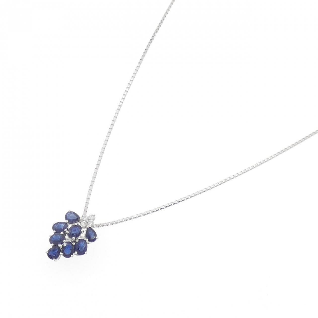 ジーエスティービー サファイヤ ネックレス 1.30CT