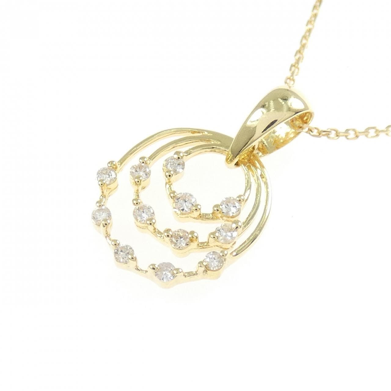 K18YG ダイヤモンド ネックレス 0.10CT