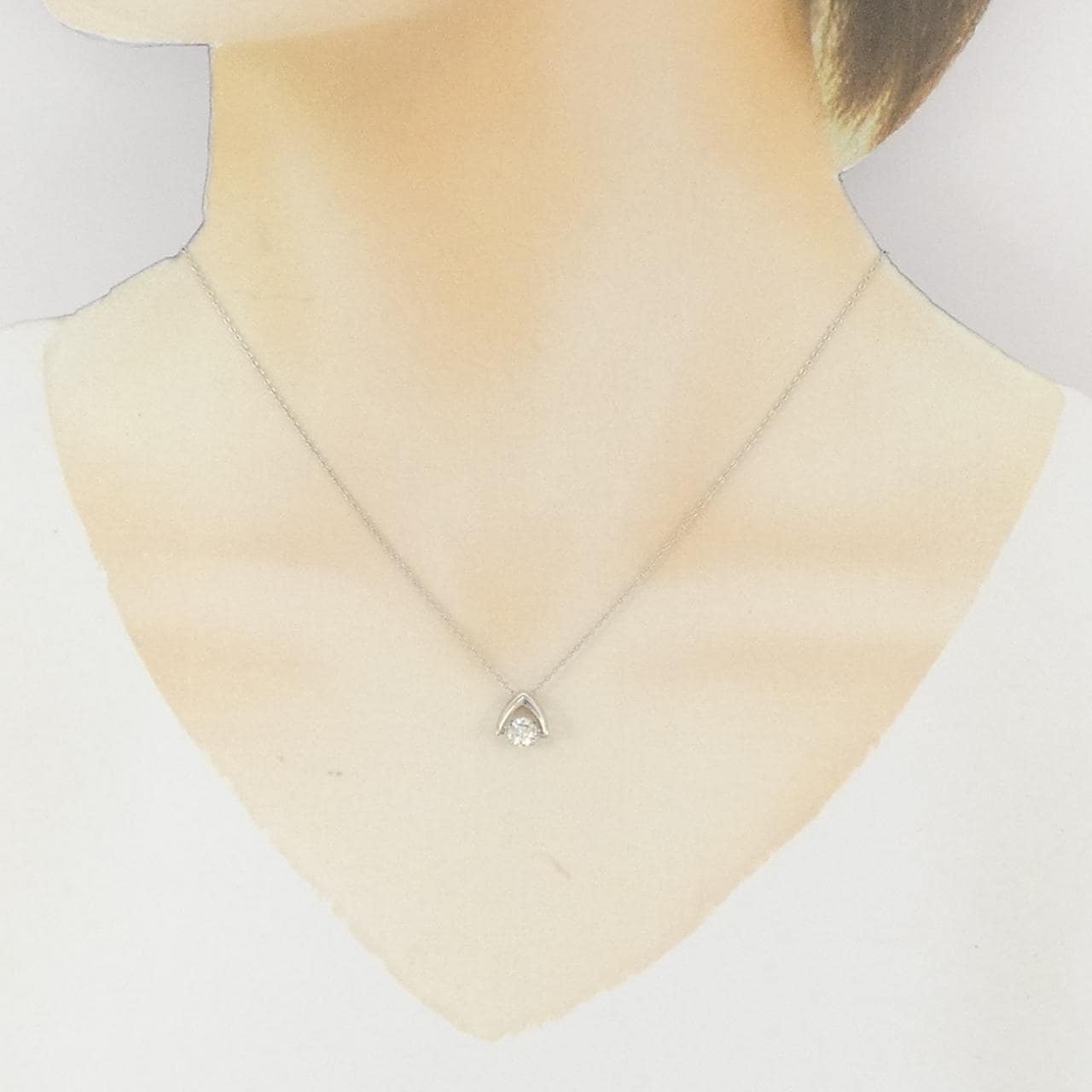 PT900/PT850 ダイヤモンド ネックレス 0.410CT