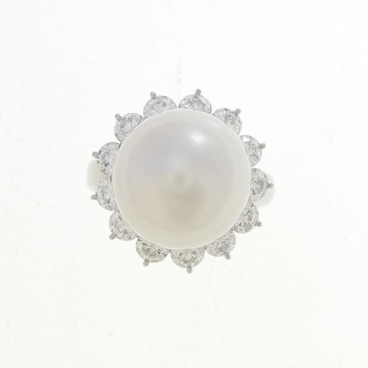 PT900 白蝶パール リング 13.7mm