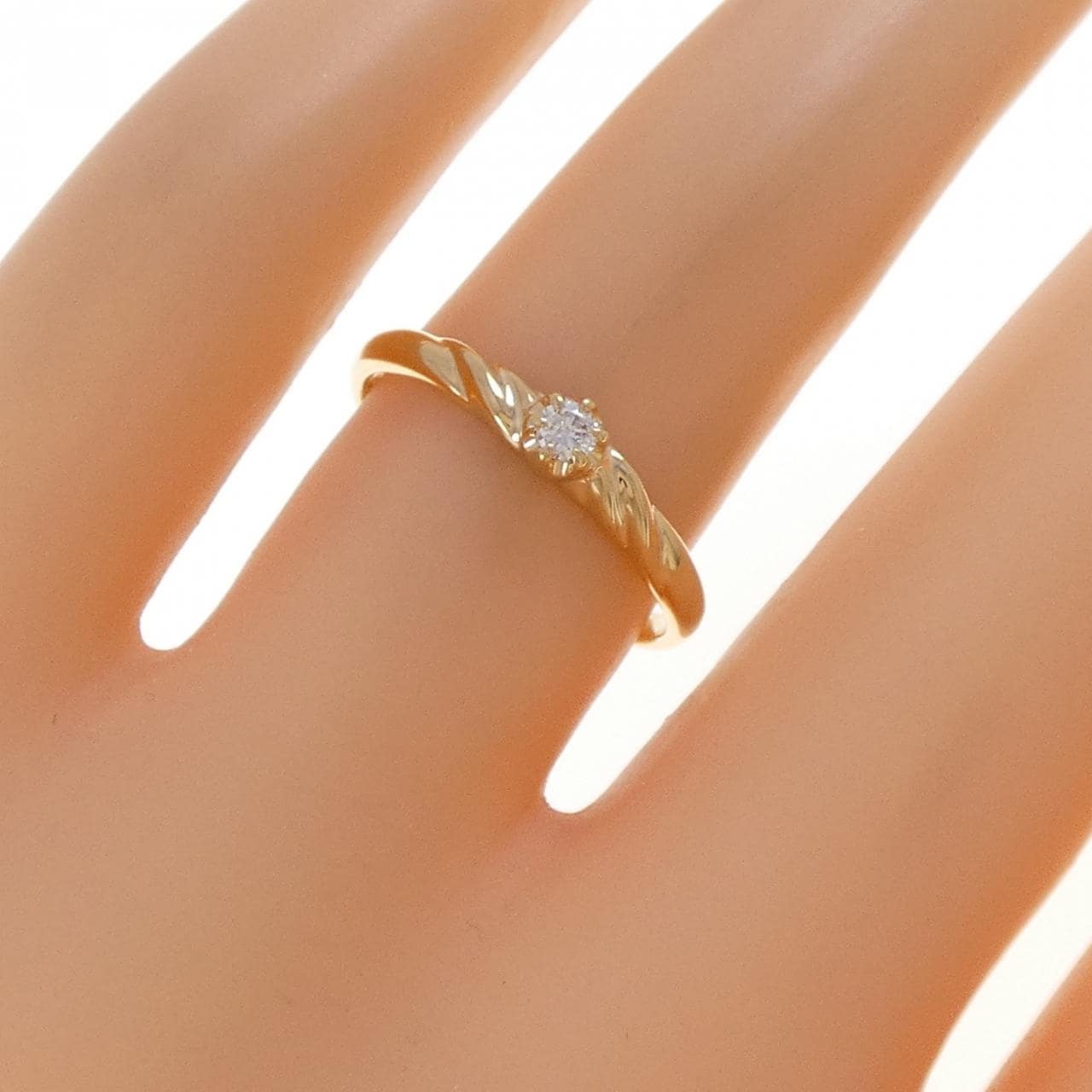 K18YG ダイヤモンド リング