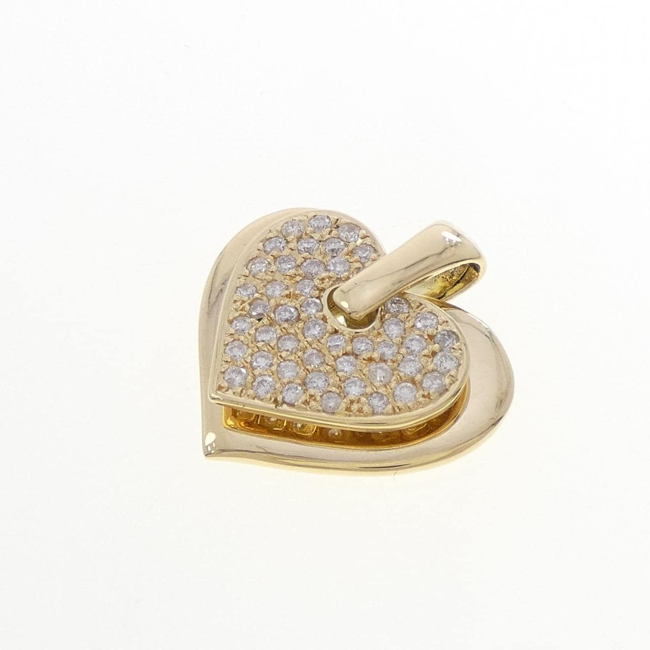 K18YG ハート ダイヤモンド ペンダント 0.60CT