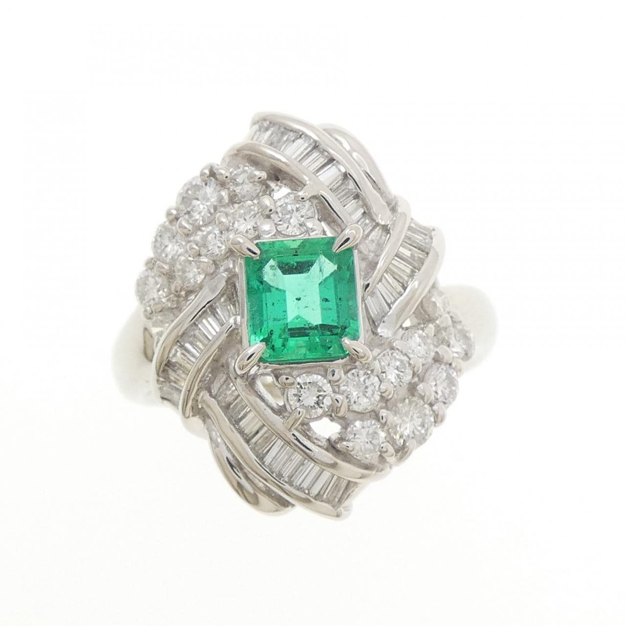 PT900 エメラルド リング 0.54CT