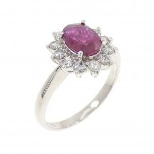 PT900 ルビー リング 0.81CT
