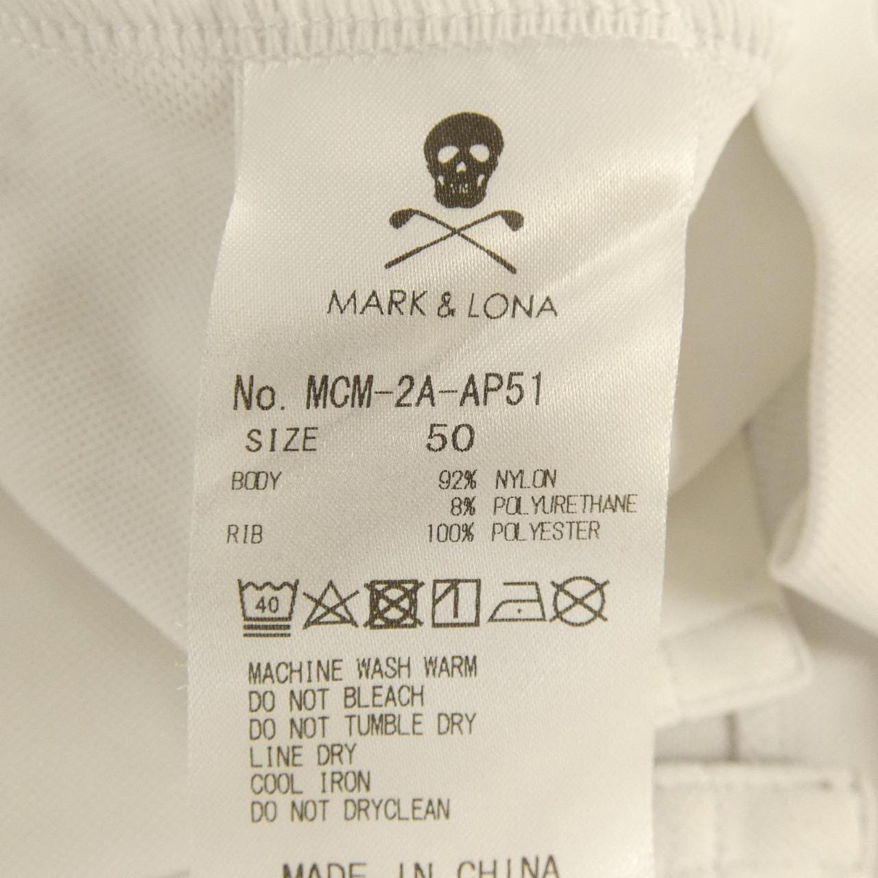 マークアンドロナ MARK&LONA ポロシャツ