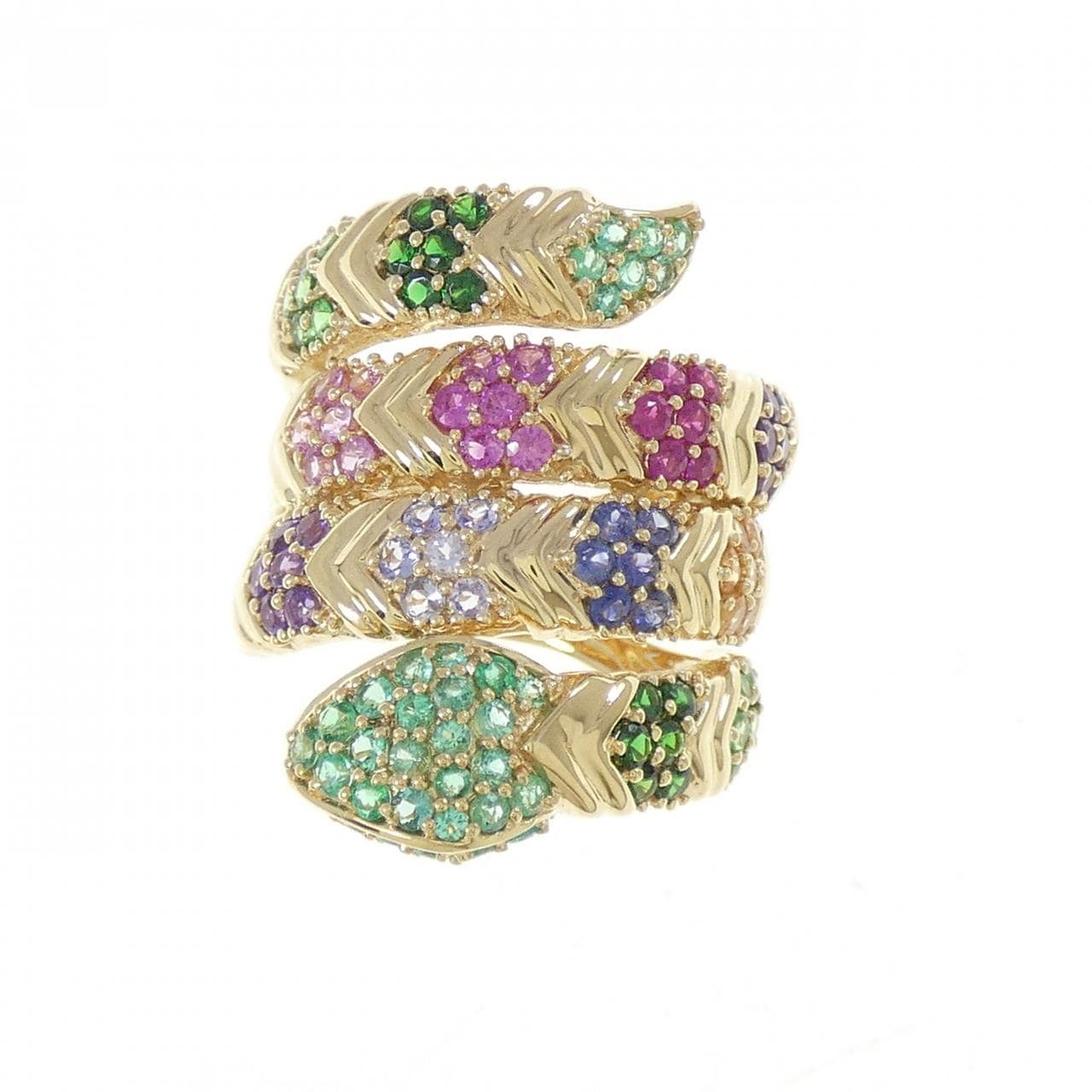 ジーエスティービー カラーストーン リング