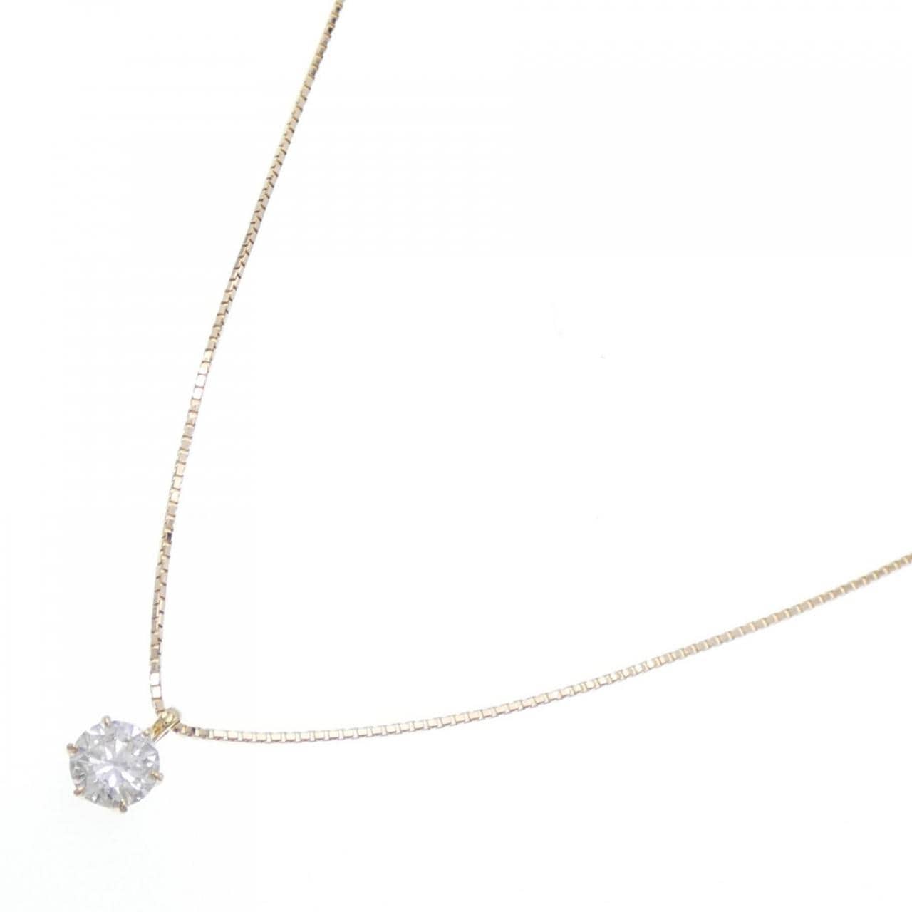 [BRAND NEW] K18YG Diamond Necklace 0.550CT G SI1 VG