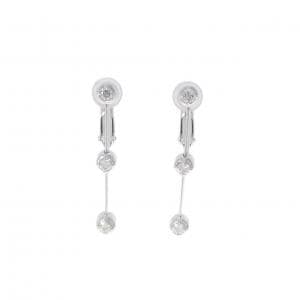 K18WG/K14WG ダイヤモンド イヤリング 0.30CT