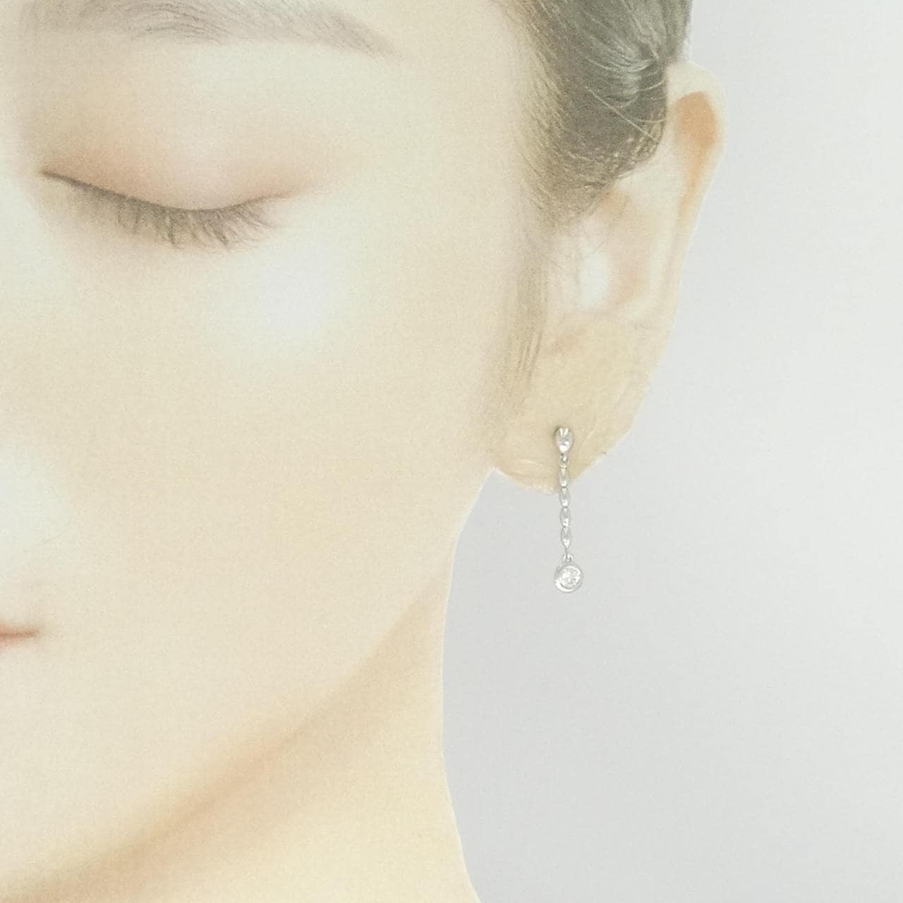 PT900 ダイヤモンド ピアス 0.32CT
