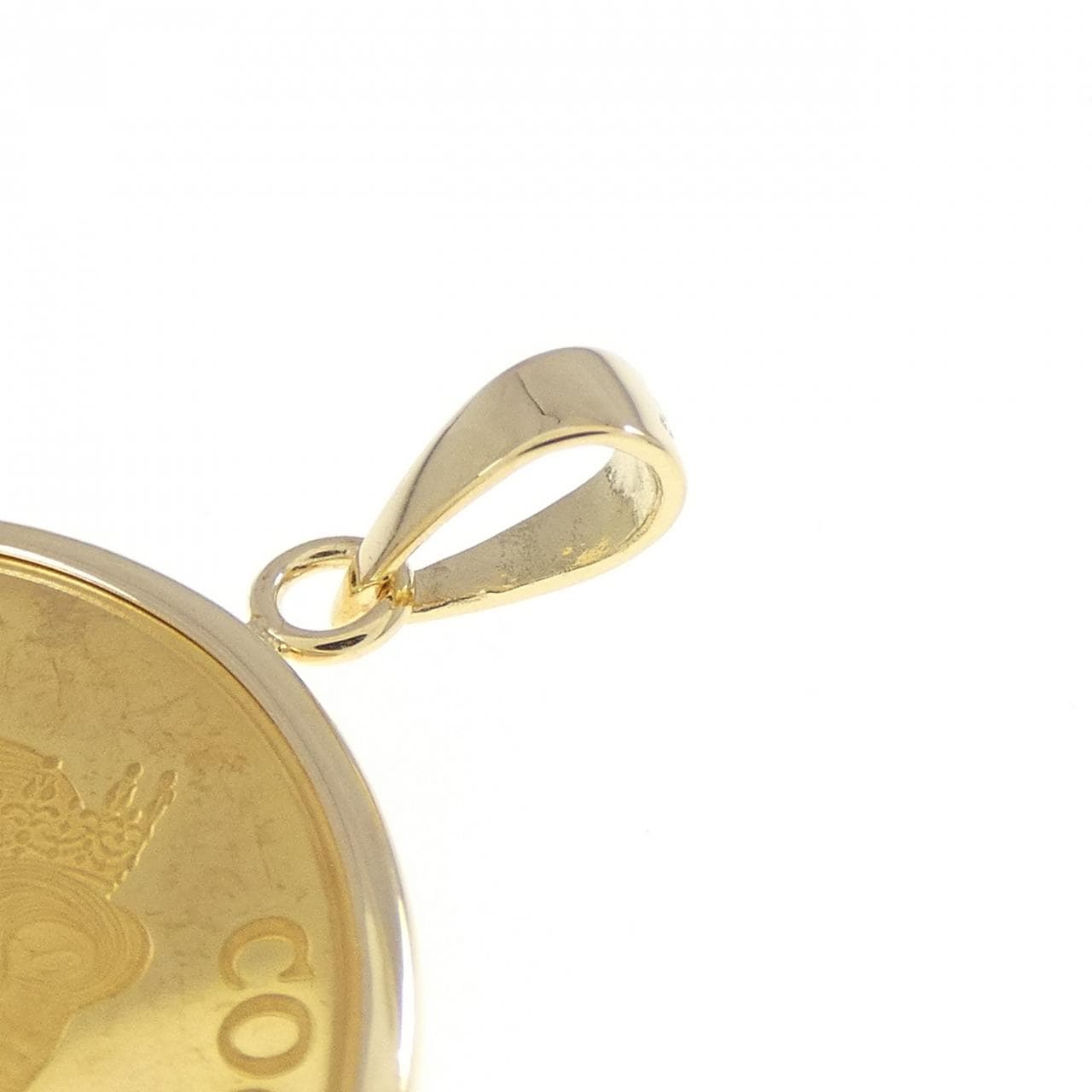 K18YG(枠) コイン ペンダント