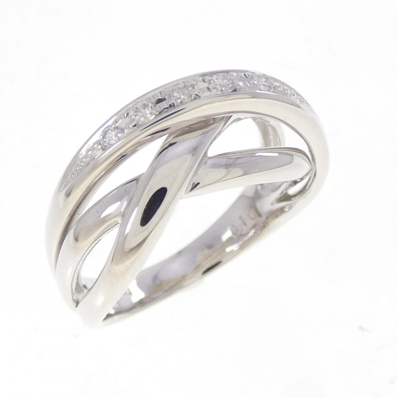 K18WG ダイヤモンド リング 0.10CT